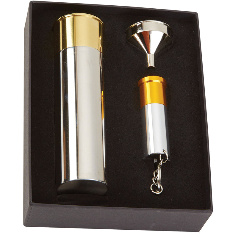David Nickerson Cartridge Flask & Torch Gift Set