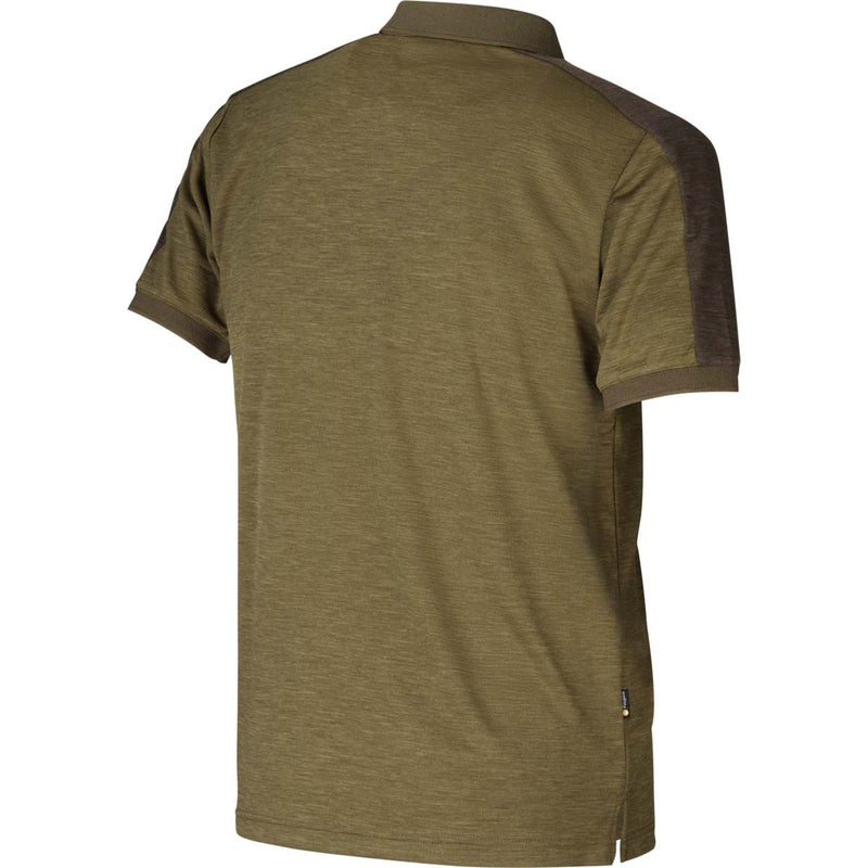 Harkila Tech Polo Shirt - Dark Olive/Willow Green