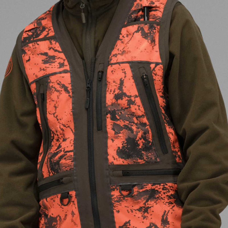 Harkila Wild Boar Pro Safety Waistcoat - AXIS MSP Orange Blaze / Red
