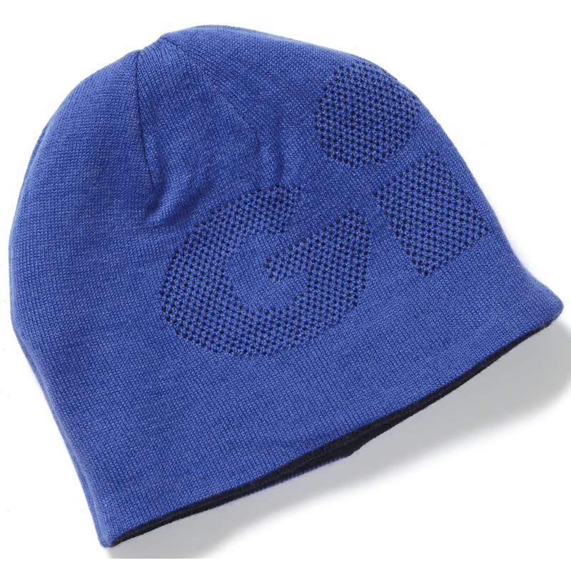 Gill Reversible Knit Beanie - Blue/Navy - Reversed