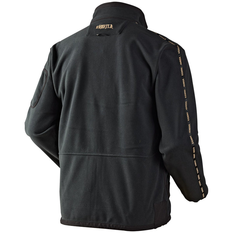 Harkila Kamko Reversible Fleece - Rear Pirate Black /Shadow Brown