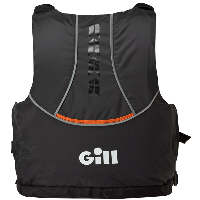 Gill Pro Racer Buoyancy Aid - Black/Orange - Rear