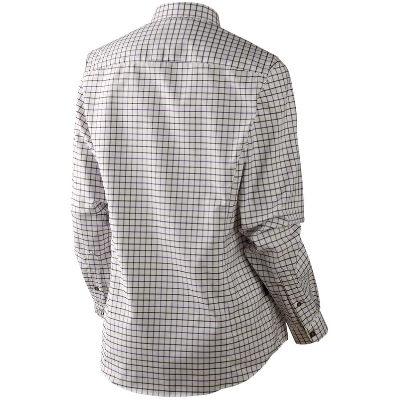 Harkila Lancaster Lady Shirt - Rear - Blackberry Check