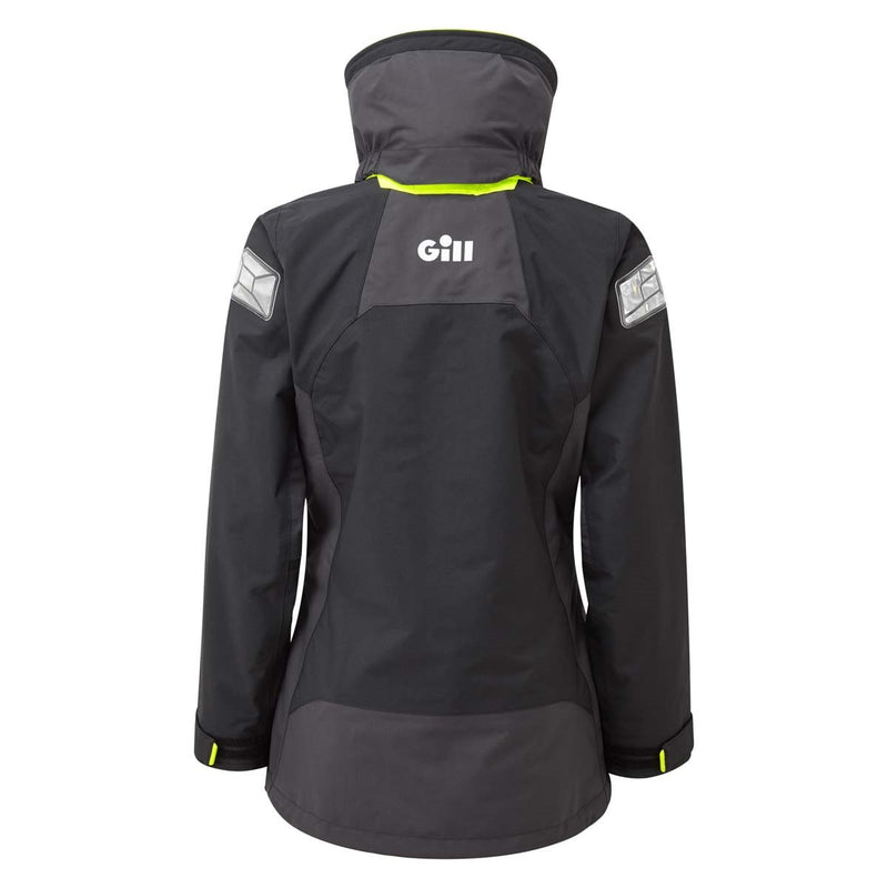 Gill OS2 Offshore Women's Jacket - Black/Graphite - Rear