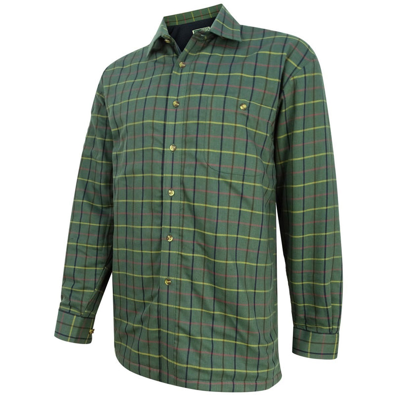 Hoggs Of Fife Micro Fleece Lined Checked Shirt