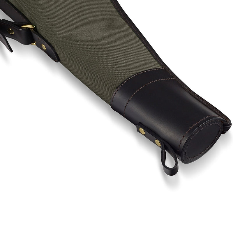 Croots Rosedale Canvas Bipod Rifle Slip with Flap and Zip - Loden Green