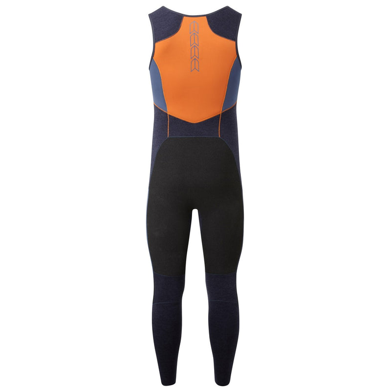 Gill Men's Race Firecell Skiff Suit - Dark Denim/Orange - Rear