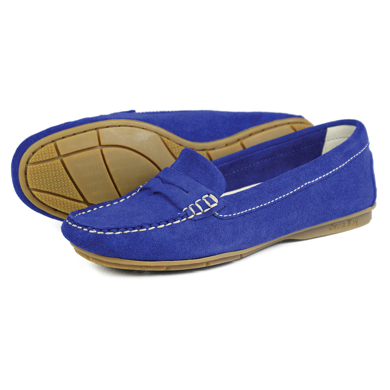 Orca Bay Florence Women's Suede Loafers Cobalt