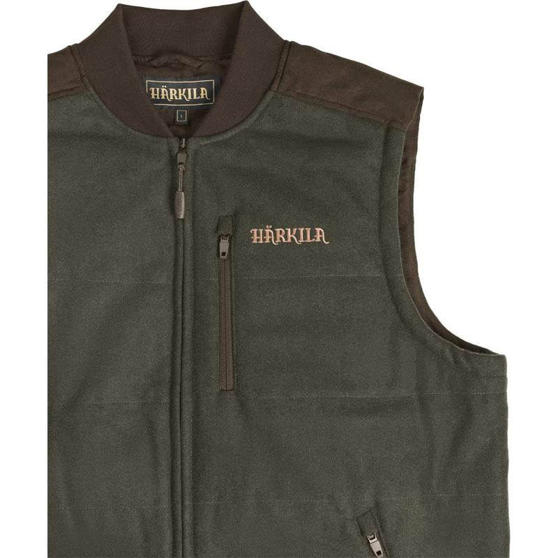 Harkila Metso Active Quilt Waistcoat - Green/Shadow Brown 