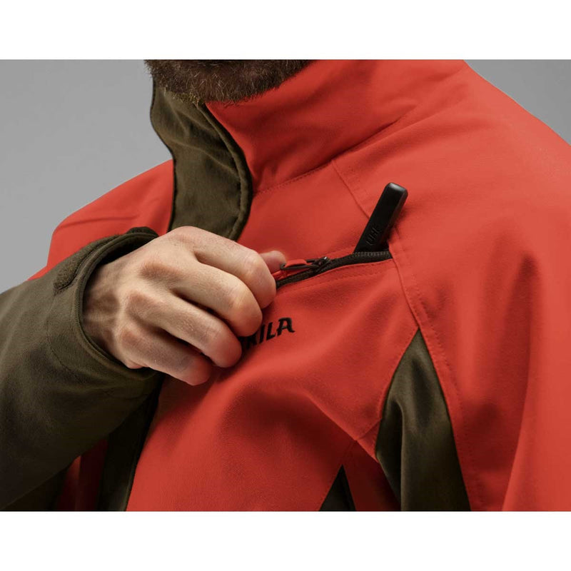 Harkila Wild Boar Pro Jacket - Orange Blaze/Willow Green