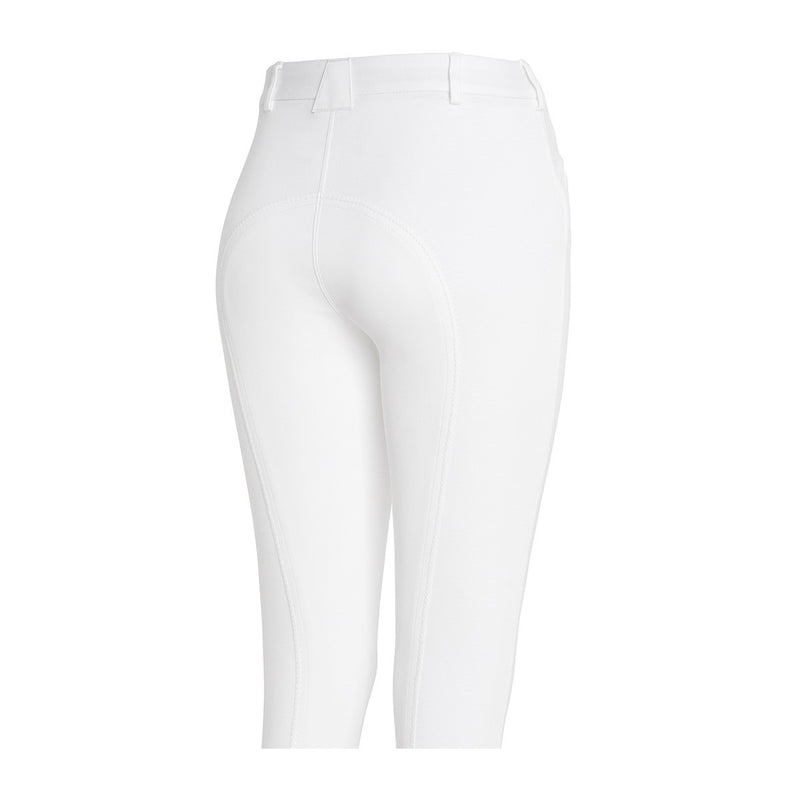 Mountain Horse Allison Breeches Jr FS - White - Rear View
