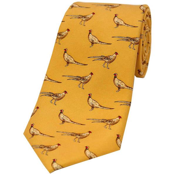 Soprano Country Silk Tie - Pheasant
