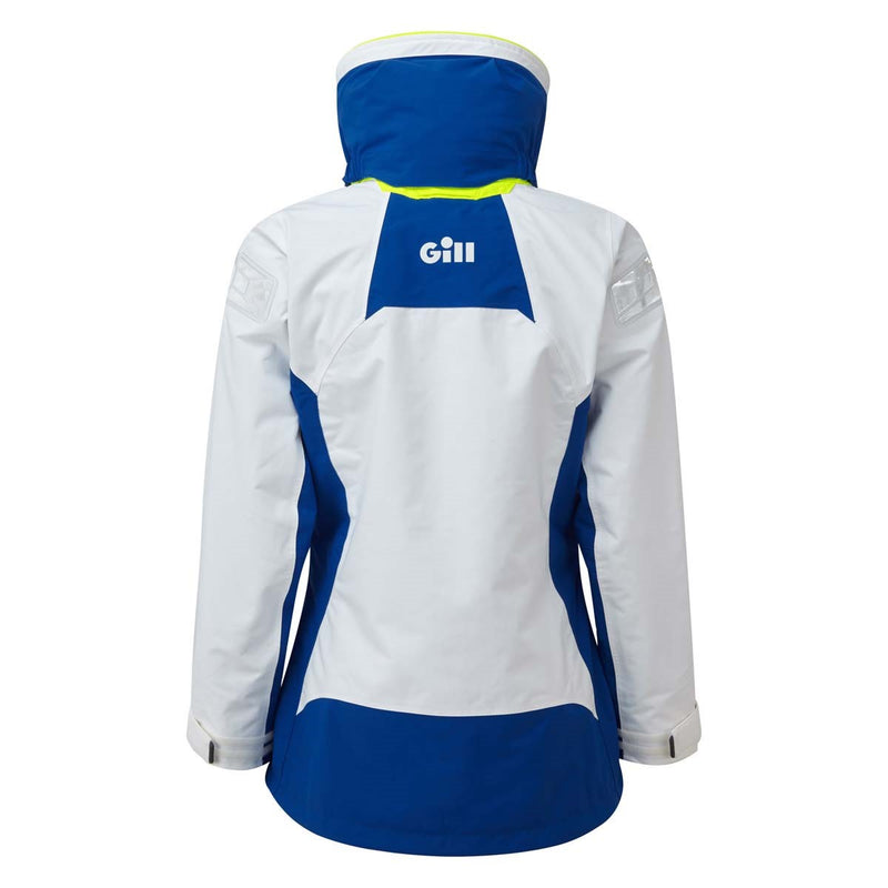 Gill OS2 Offshore Women's Jacket - White/Blue - Rear