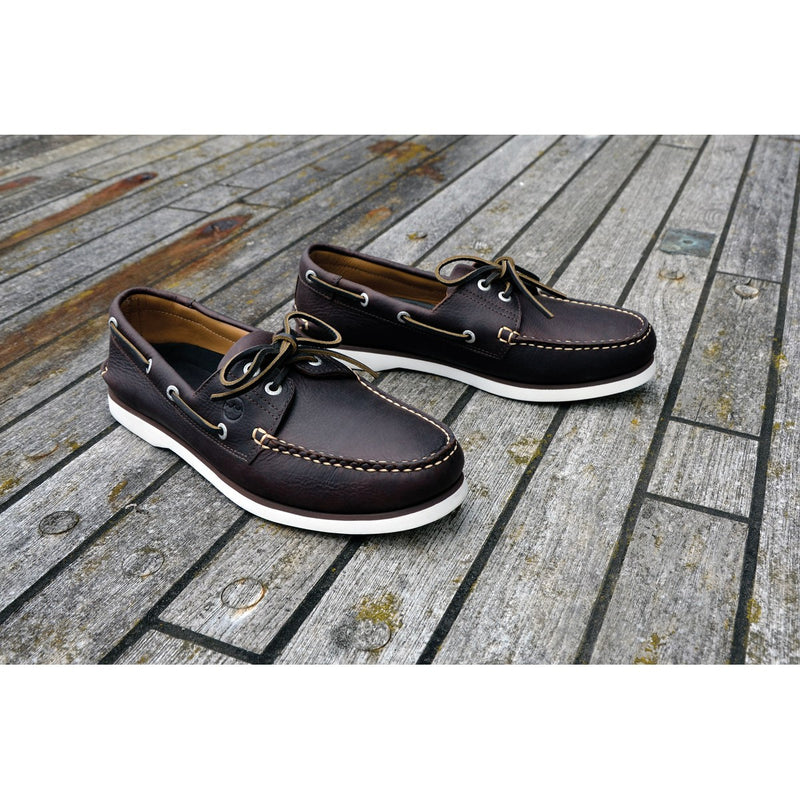 Orca Bay Portland Men's Deck Shoe in Dark Brown.