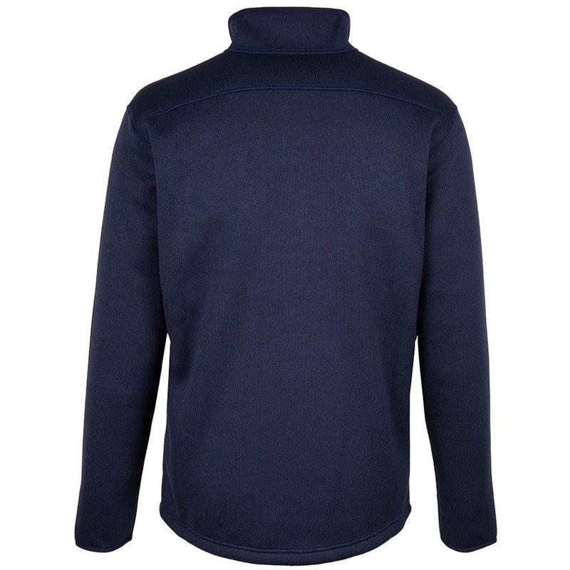 Gill Men's Knit Fleece Jacket - Navy - Rear