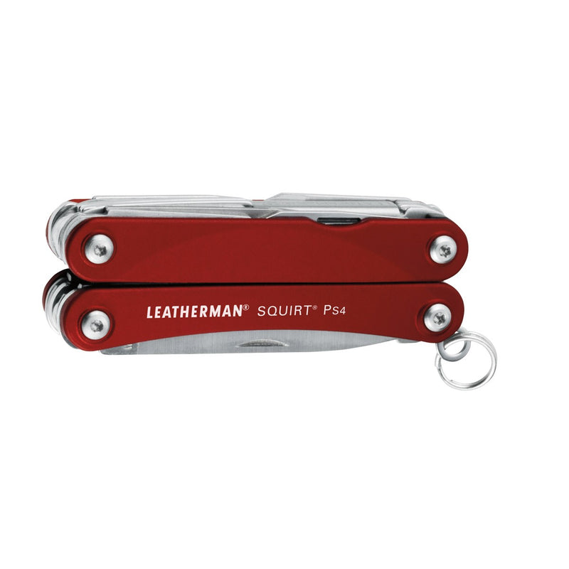 Leatherman Squirt PS4 Keychain Tool - Red - Closed