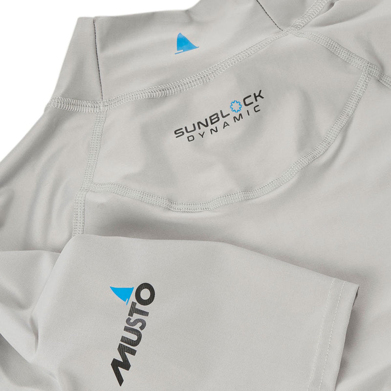 Musto Sunblock Dynamic Short Sleeve T-Shirt - Light Grey