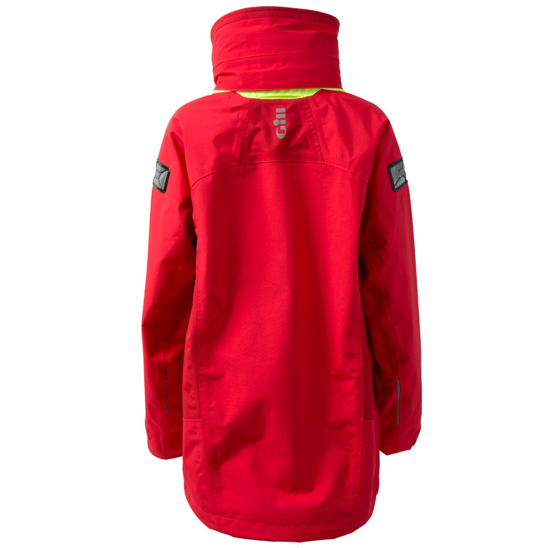 Gill OS3 Coastal Junior Jacket - Red - Rear