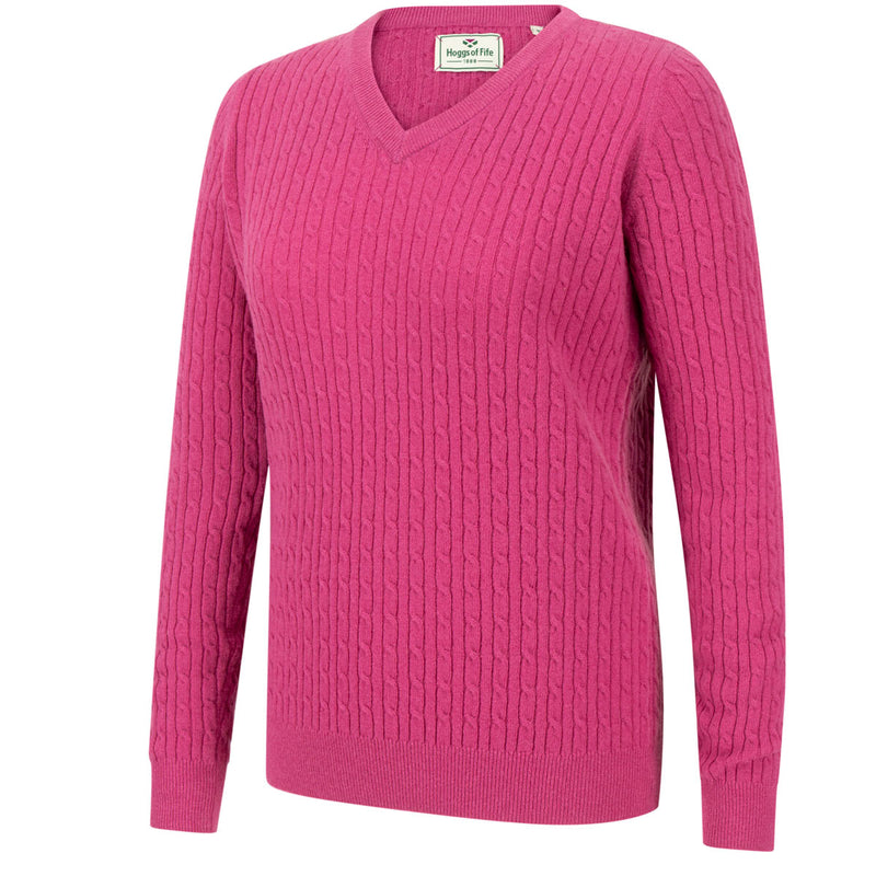 Hoggs of Fife Lauder Ladies Cable Pullover