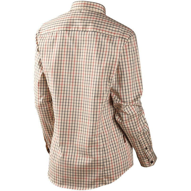 Harkila Lancaster Lady Shirt - Rear - Red Check
