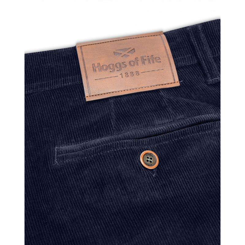 Hoggs of Fife Cairnie Stretch Cord Trousers Marine Back
