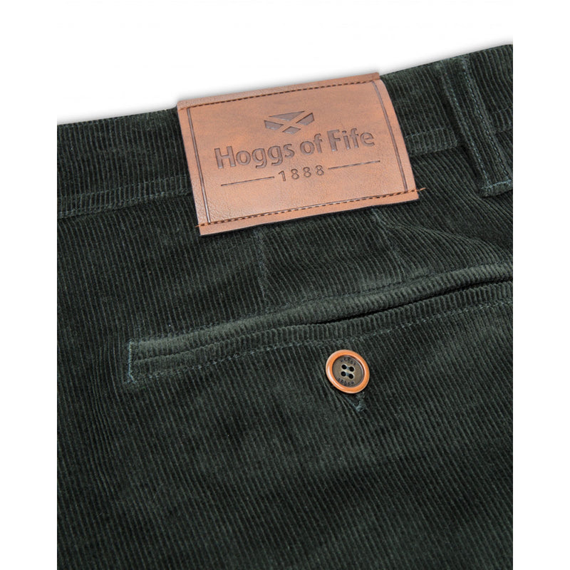 Hoggs of Fife Cairnie Stretch Cord Trousers Racing Green Back
