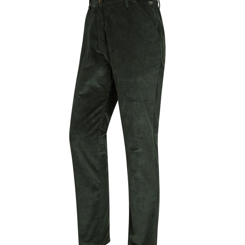 Hoggs of Fife Cairnie Stretch Cord Trousers Racing Green