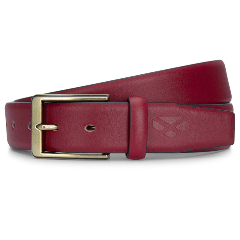 Hoggs of Fife Feather Edge Leather 35mm Belt